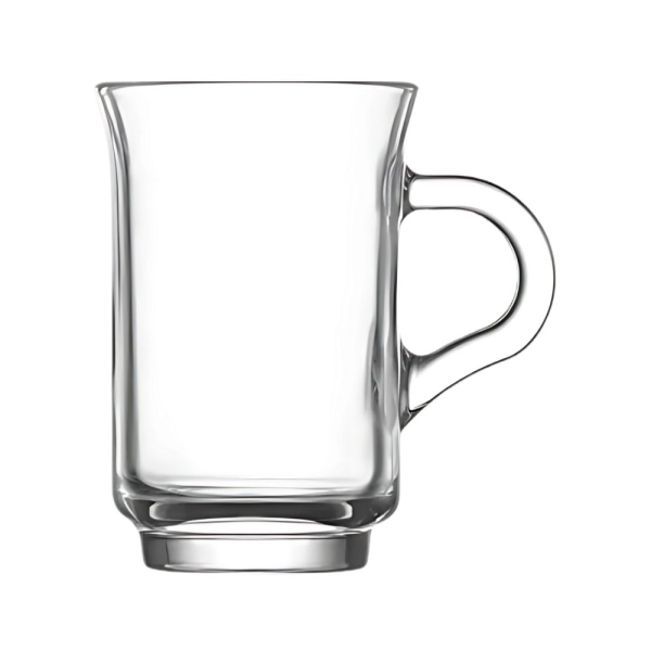 LAV Teegläser Set Ada 155ml 6er Set mit Henkel aus Glas für Cay Tee Heißgetränke ADA408E