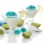 LAV Dessertschalen Set Eleganz 3-teilig 165ml Eis- Pudding- Fruchtschalen aus Glas stapelbar spülmaschinenfest CRE367A