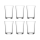 LAV Wassergläser Set Lara 6er Set 205 ml klassisch langlebig transparent spülmaschinengeeignet