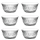 LAV Alinda Glasschalen 6er Set 345 ml Müslischalen Snackschalen Dessertschalen ohne Deckel