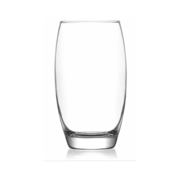 LAV Empire Wassergläser 6er Set 510ml Longdrinkgläser Glas für Wasser Saft Limonade transparent EMP368E