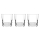 LAV Elegan Trinkgläser 3er Set 315ml stilvolle Wassergläser Cocktailgläser transparent fuer Alltag und Feste ELG360A
