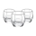 Weissberg Natalia Trinkglas 3er Glas 300ml W213