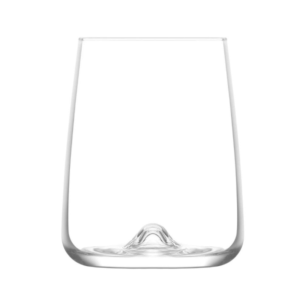 LAV Terra Trinkgläser 3er Set 590 ml aus Glas für Wasser Saft Cocktail elegante Trinkgläser Transparent TER5903