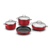 Korkmaz Zeta plus 7 pcs Cookware Set Red A1875