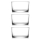 LAV Bodega Trinkgläser Set 240 ml 3er Set stapelbare Gläser für Wasser Saft Dessert Snackgläser BODEGA240