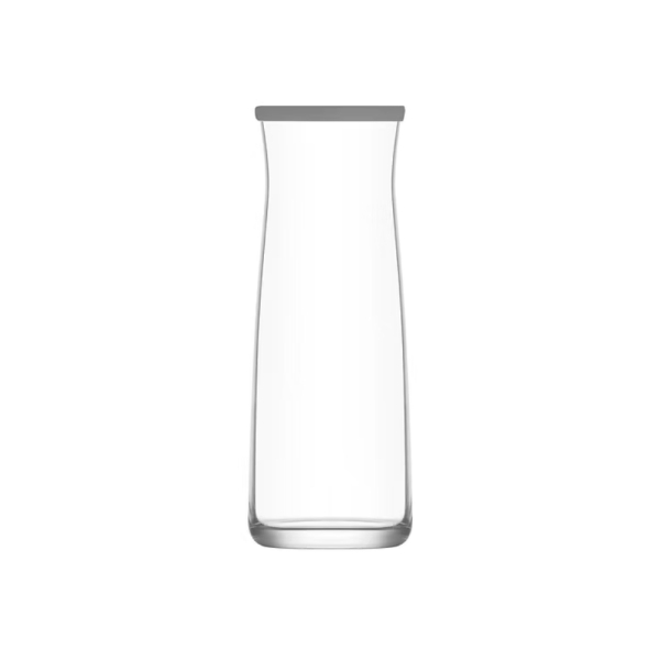 LAV Glaskaraffe Vera 1200ml mit Deckel fuer Wasser Saefte Wein Karaffe Spuelmaschinenfest VRA889 PK222R