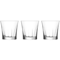 LAV Trinkglas Set Truva 280ml 3er Set klares Design...