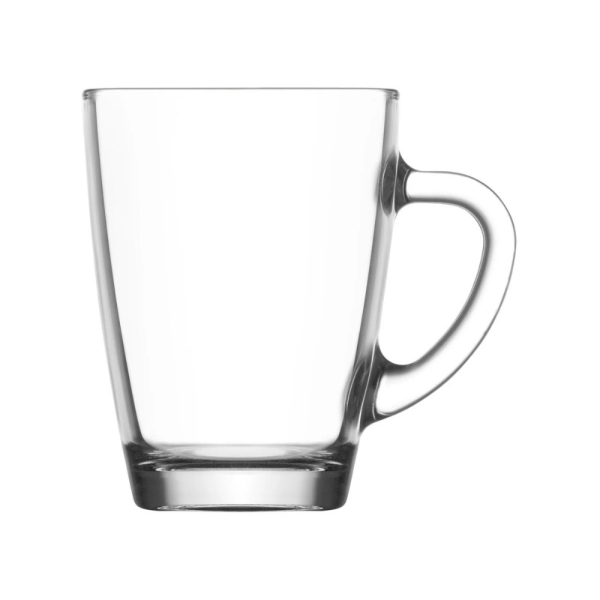 LAV Teeglas mit Henkel Set Vega 300 ml 3er Set für Tee Kaffee Saft Wasser VEG422A