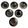 Dalgic 302 6tlg Metall Teeunterteller Silber