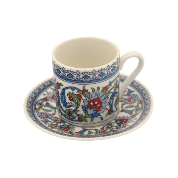 Kaya Home MokkatassenSet TOPKAPI für 6 Personen 6 Tassen 6 Unterteller 85ml K8748