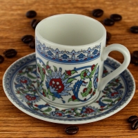 Kaya Home MokkatassenSet TOPKAPI für 6 Personen 6 Tassen 6 Unterteller 85ml K8748