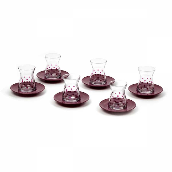 Korkmaz Mia 6pcs Tea Set Blue Cay Set A85321