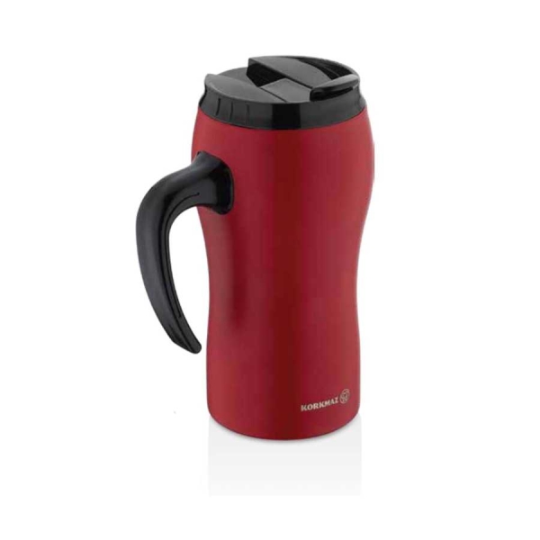 Korkmaz Comfort Thermobecher Edelstahl Rot