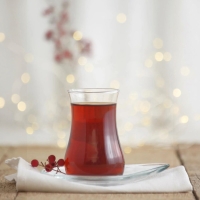 LAV Eva Teegläser 12-teilig – 6 Çay Gläser & 6 Untertassen 170 ml
