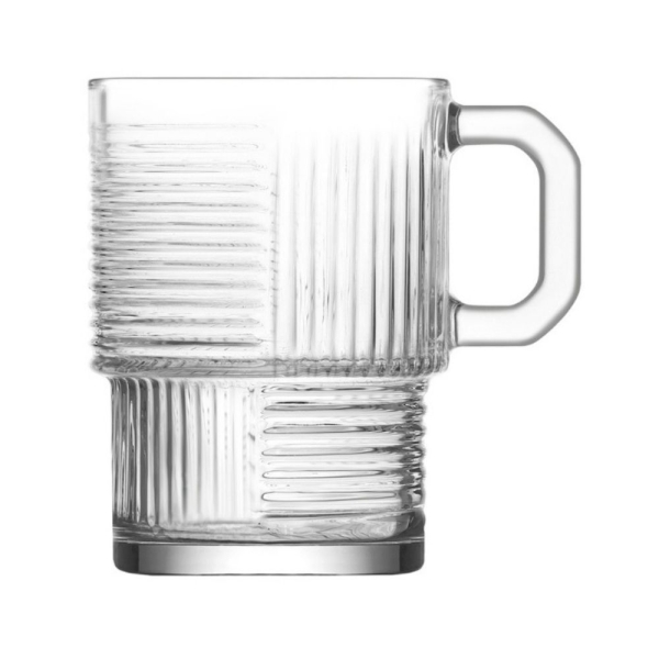 LAV Helen 6teilige Glastassen Kollektion Stilvolle Tassen für Heißgetränke