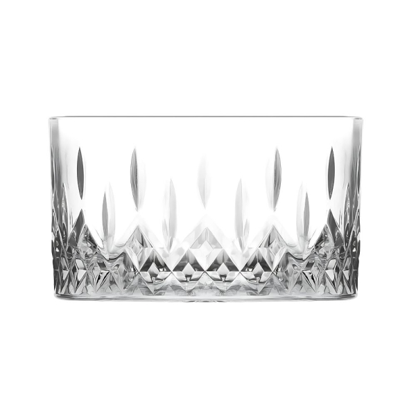 LAV Odin Snackschalen Set 2er 260ml Art-deco Snackschale Glas diamantgeschliffen spülmaschinenfest