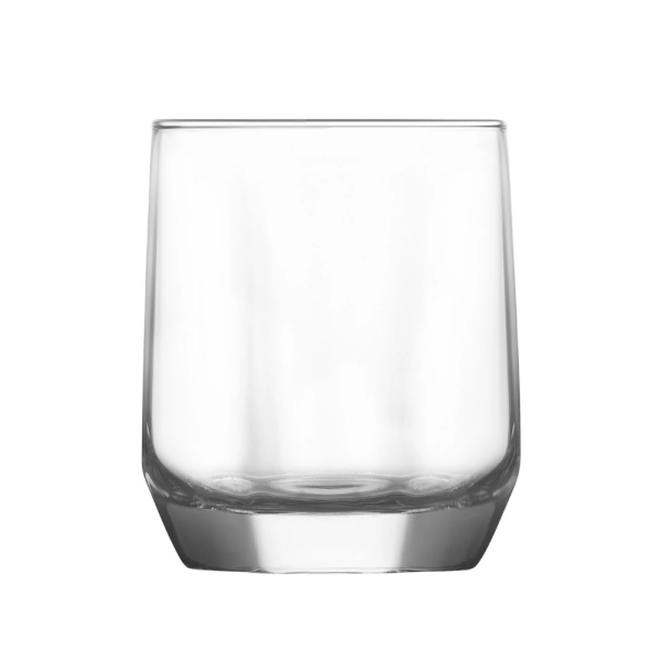 LAV Diamond Trinkglas Set 6er 310 ml facettiert robust spülmaschinenfest für Cocktails Longdrinks Wasser