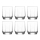 LAV Diamond Trinkglas Set 6er 310 ml facettiert robust spülmaschinenfest für Cocktails Longdrinks Wasser