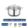 Topfset Edelstahl Korkmaz PERLA 8 Teilig Induktion Edelstahl Poliert