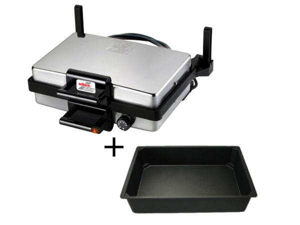 Kontaktgrill 2000 W – Grillfläche 340×220 mm, Edelstahl, Made in Germany – Das Original Silex