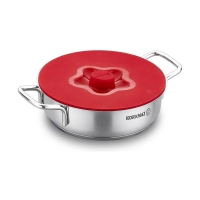Korkmaz Stara Silikon-Vakuumdeckel 19 cm – hitzebeständig bis 230 °C, Silikon