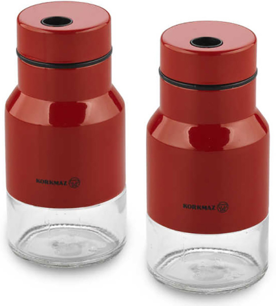 Korkmaz Stora SalzPfeffer Set Rot A75301