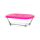 LAV Aufbewahrungsdosen Set Defne Cube 2er Set 375ml luftdicht mit pink Deckeln Glasdosenr