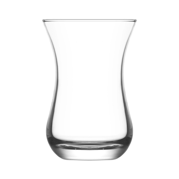 LAV Ajda Teeglas Set 6er 150ml robust hitzebeständig spülmaschinenfest türkisches Teeglas