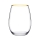 Pasabahce Amber Golden Touch Wassergläser 6er Set 570 ml mit Goldrand