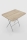 Akkaya Klapptisch mit Metallfüße rechteckig Holz Durchmesser 90x60cm
