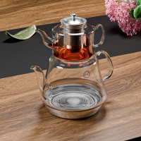 Weissberg Elegante Glasteekanne mit integriertem...