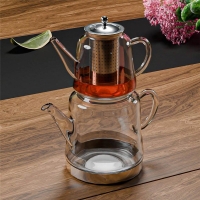 Weissberg Türkische Teekanne Glas Induktionsgeeignet...