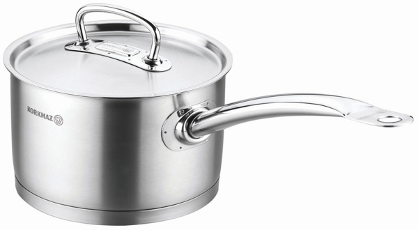 Kochtopf Edelstahl Korkmaz Pro Line 20 Cm Induktion Matt Edelstahl