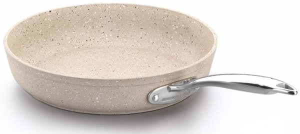 Bratpfanne Edelstahl Korkmaz Granita 28 Cm Antihaftbeschichtung Induktion Beige