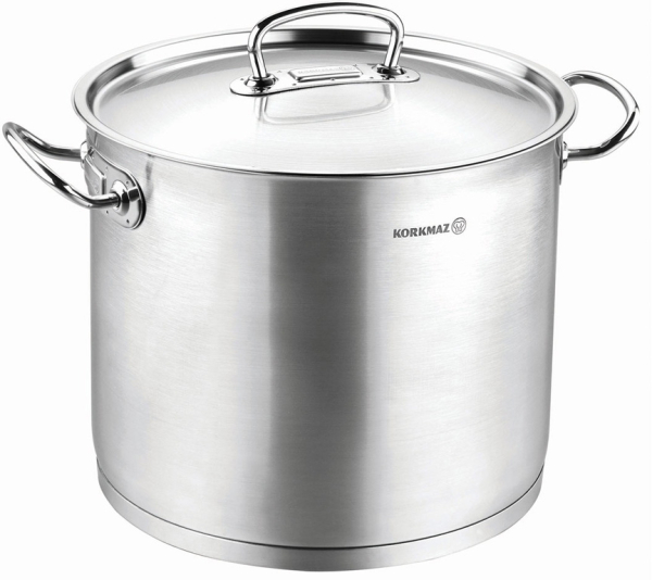 Kochtopf Edelstahl Korkmaz Pro Line 28 Cm Induktion Matt Edelstahl