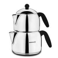 Korkmaz Teekanne aus Edelstahl Induktion Orbit Midi Tea Pot Set
