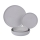 Kütahya Porselen Capri Moderna 24 Teile Porzellan Geschirr Set Nanopearl Reactive Matt Grau NPMOD24Y2883442