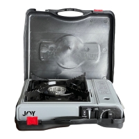 JOY Camping Gaskocher mit Koffer – Piezo-Zündung, für 227 g Butan-Kartuschen