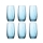 Pasabahce Linka Blau 420415 Wassergläser Lang 500 ml 6 Stück