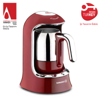 Korkmaz Kahvekolik Mokkamaschine Kaffeemaschine Rot A86003