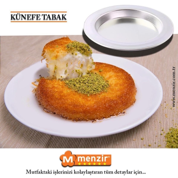 Menzir Alu Künefe Teller aus Aluminium klein