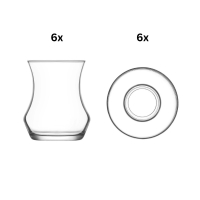 Teeglas Unterteller Eda 12er Set 170ml Lav