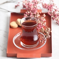 LAV Eda Teegläser 12-teilig – 6 Çay-Gläser & 6 Unterteller 170 ml