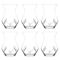 Türkische Teegläser Alya 6er Set 165ml Lav