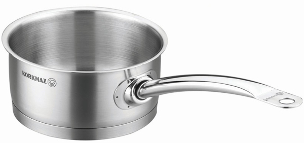 Kochtopf Edelstahl Korkmaz Pro Line 16 Cm Induktion Matt Edelstahl