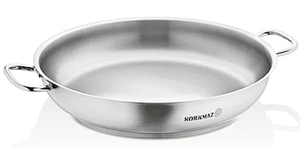 Bratpfanne Edelstahl Korkmaz Pro Line 32 Cm Induktion Matt Edelstahl