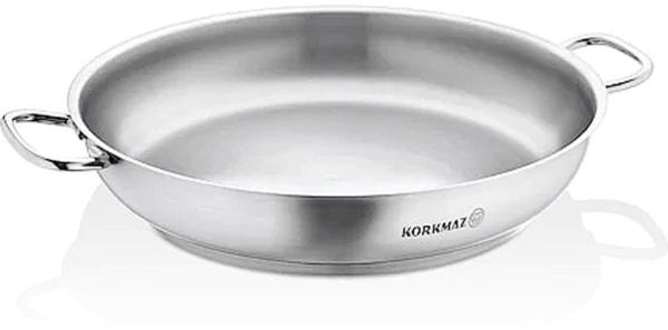 Bratpfanne Edelstahl Korkmaz Pro Line 16 Cm Induktion Matt Edelstahl