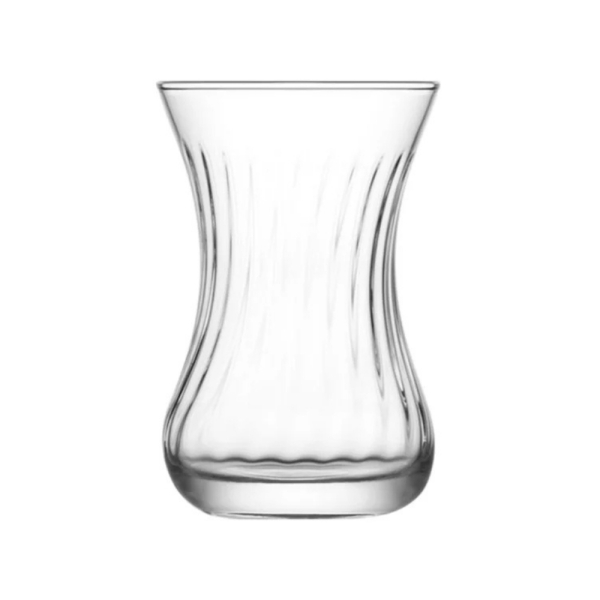 LAV Demet 135ml Teegläser Set 6er Pack Optik Klares Glas für Tee und Heißgetränke