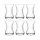 LAV Demet 135ml Teegläser Set 6er Pack Optik Klares Glas für Tee und Heißgetränke